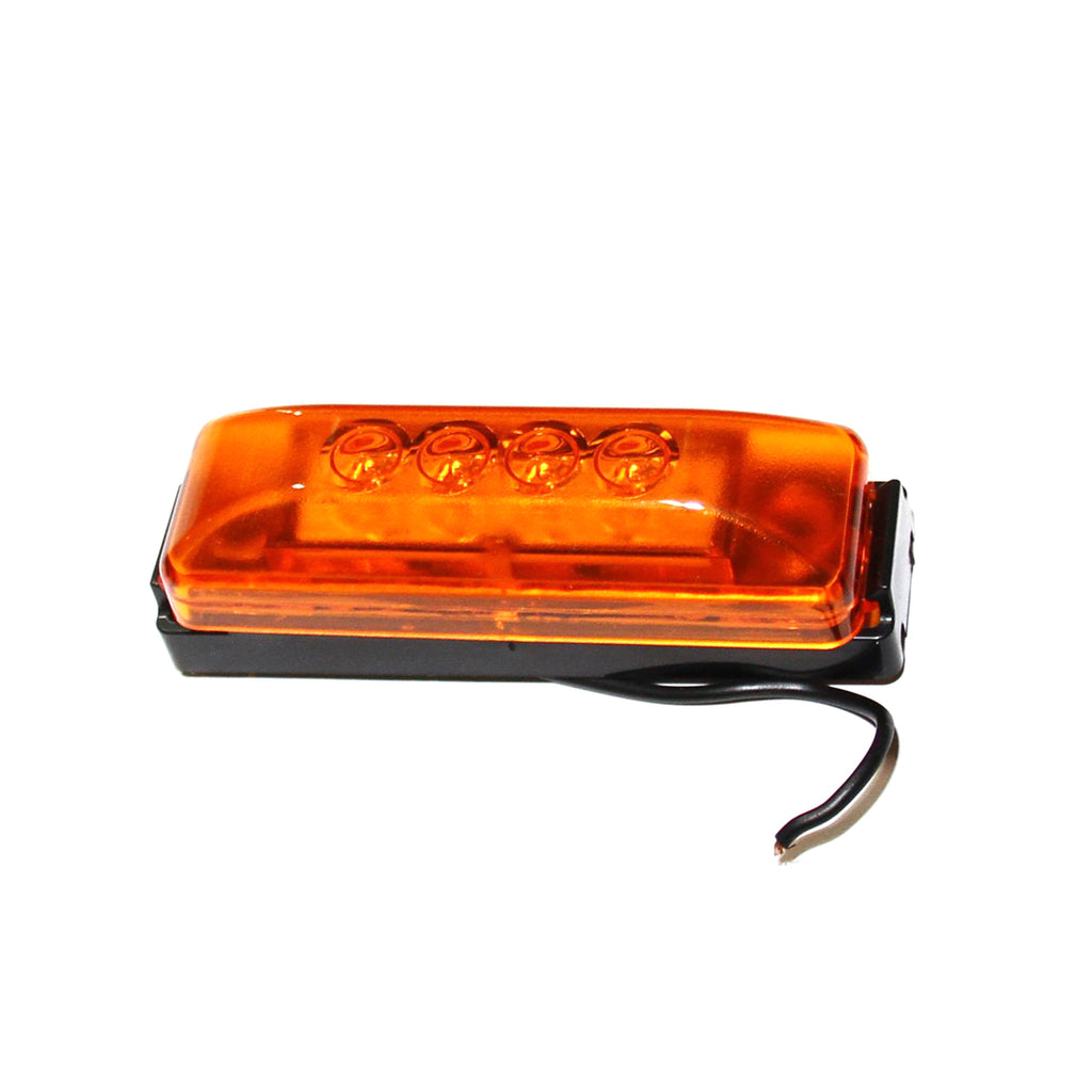 Lumière de gabarit LED 4" x 1" ambre 4 diodes - RecreaShop