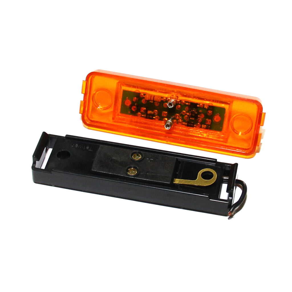 Lumière de gabarit LED 4" x 1" ambre 4 diodes - RecreaShop