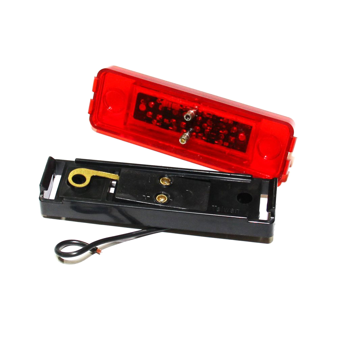 Lumière de gabarit LED 4" x 1" rouge 4 diodes - RecreaShop