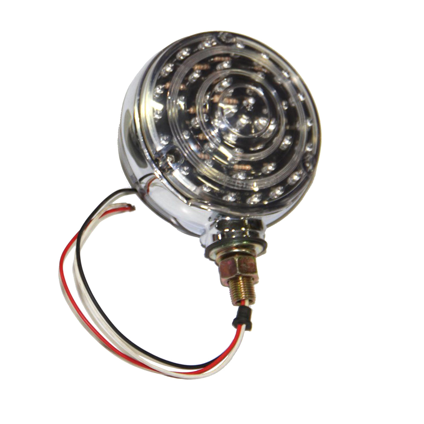 Lumière de position LED 2 faces 4" claire 40 diodes ambres et 48 diodes rouges - RecreaShop