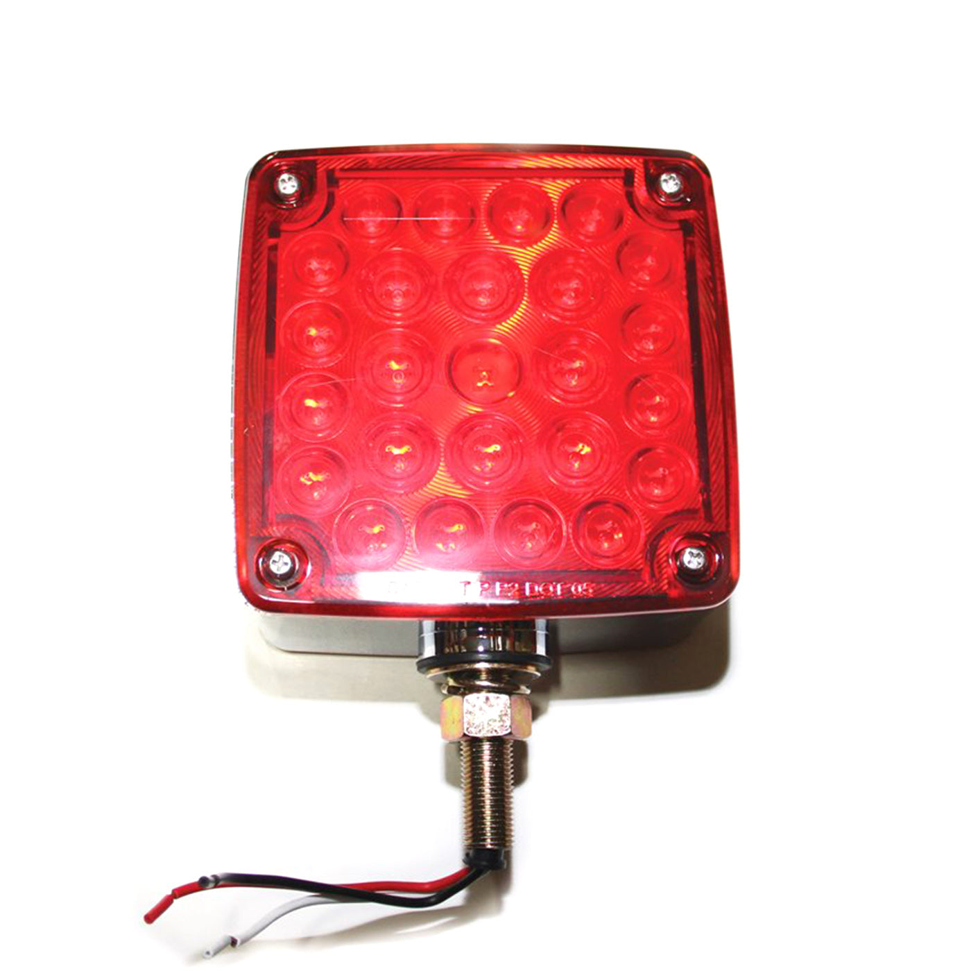 Lumière de position LED 2 faces 4 5/8" x 4 5/8" x 2 1/2" ambre et rouge gauche (vertical) - RecreaShop