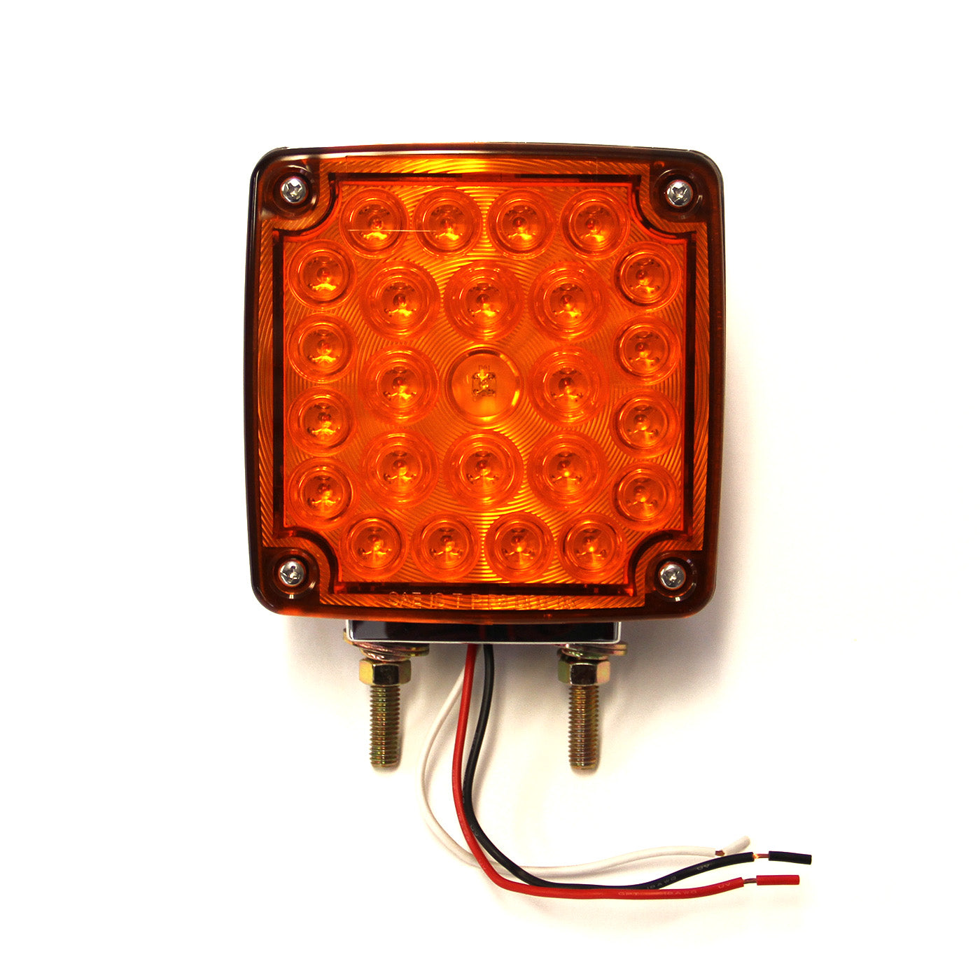 Lumière de position LED 2 faces 4 5/8" x 4 5/8" x 1 1/2" ambre (vertical) - RecreaShop