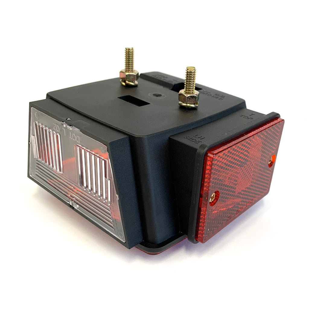 Lumière de position inc. 4 1/2" x 4 1/2" rouge gauche (LU5836K) - RecreaShop