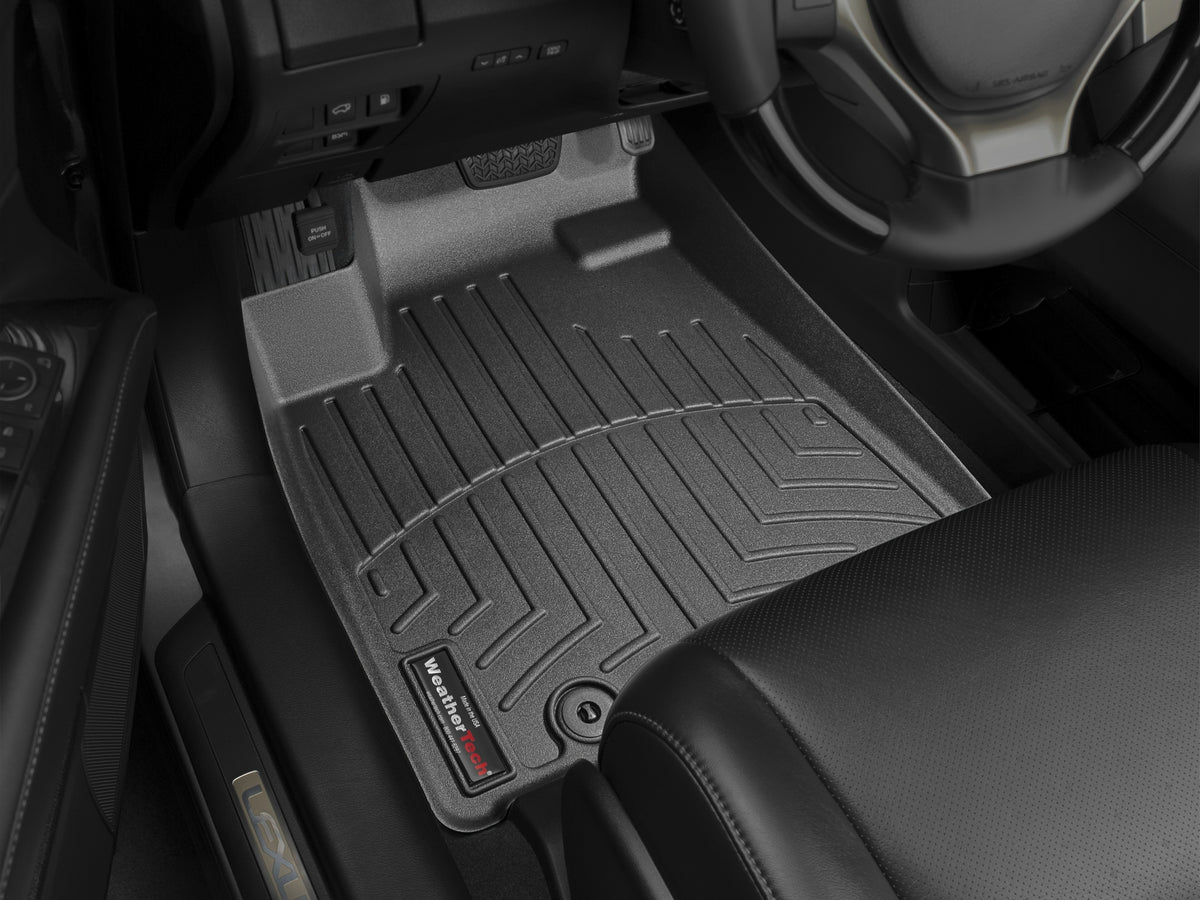 Tapis avant FloorLiner noir WeatherTech Lexus RX 2013-2015 (2013 : avec crochets de retenue seulement) - Récréashop