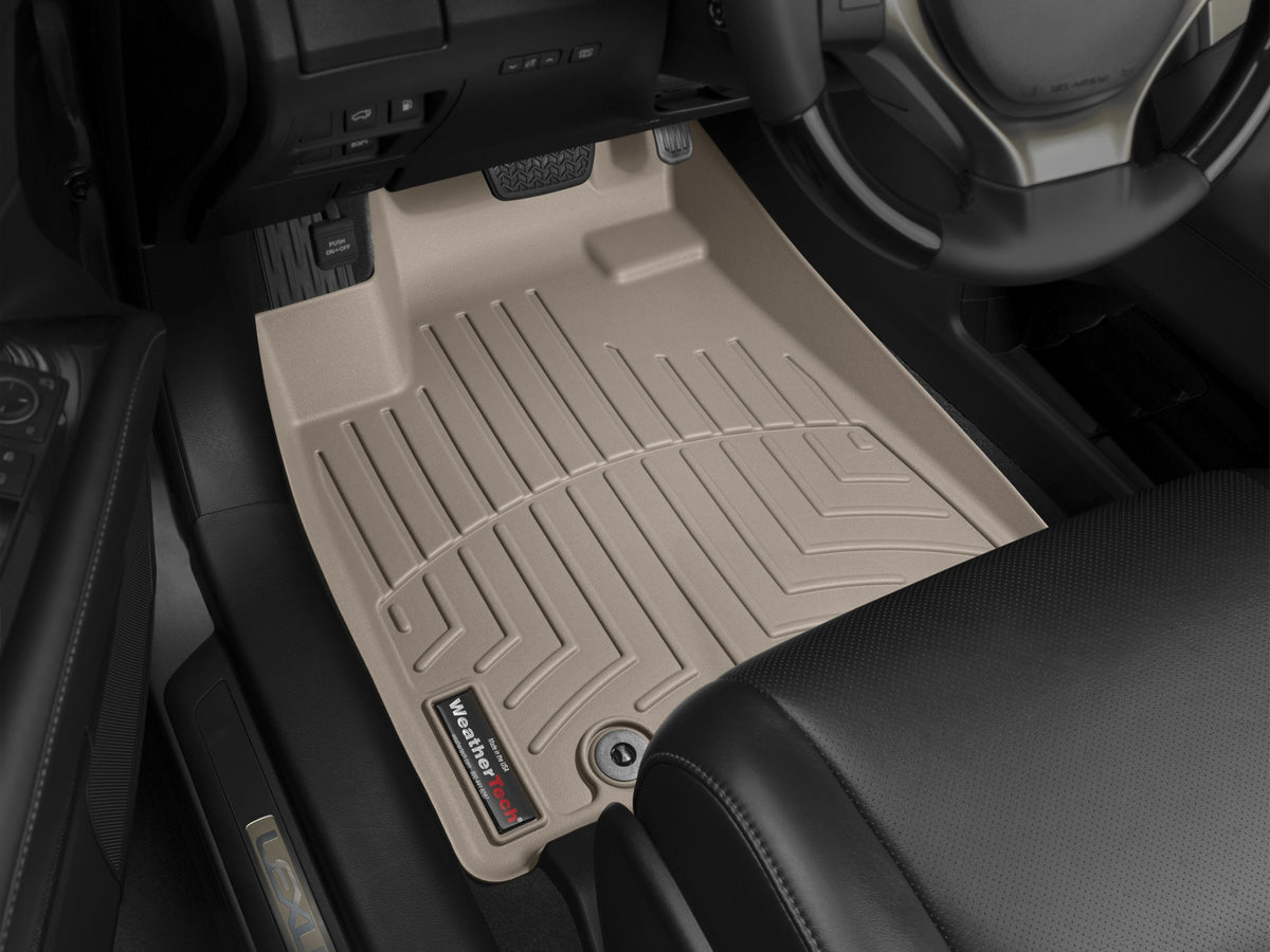 Tapis avant FloorLiner beige WeatherTech Lexus RX 2013-2015 (2013 : avec crochets de retenue seulement) - Récréashop