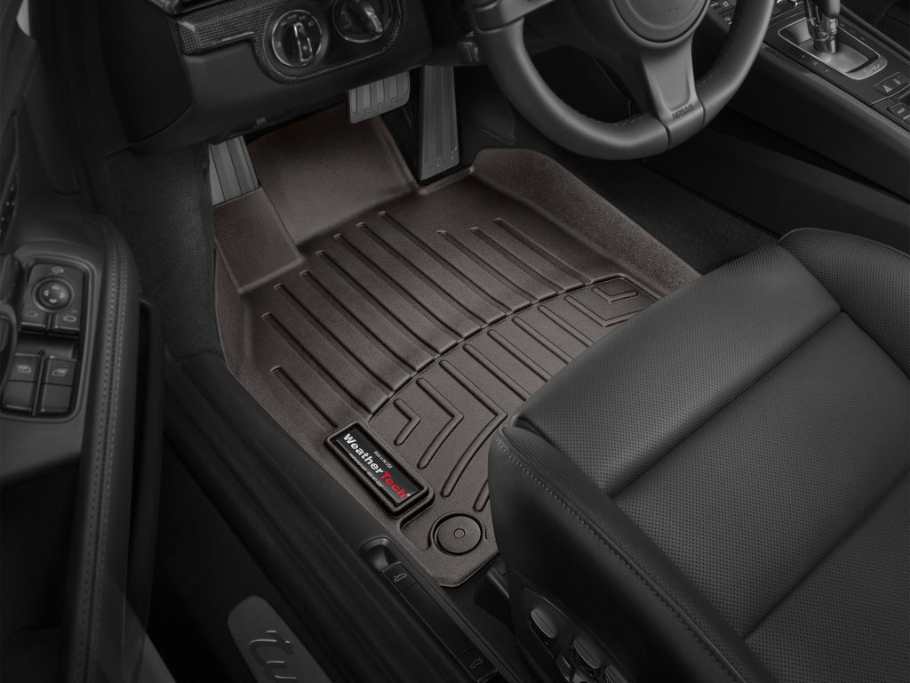 Tapis avant FloorLiner cacao WeatherTech Porsche 718 Boxster 2017-2025 et autres véhicules - Récréashop