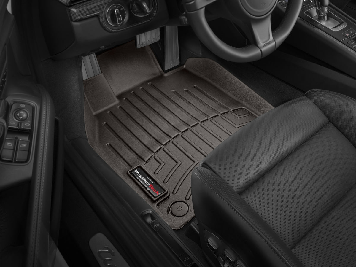 Tapis avant FloorLiner cacao WeatherTech Porsche 718 Boxster 2017-2025 et autres véhicules - Récréashop