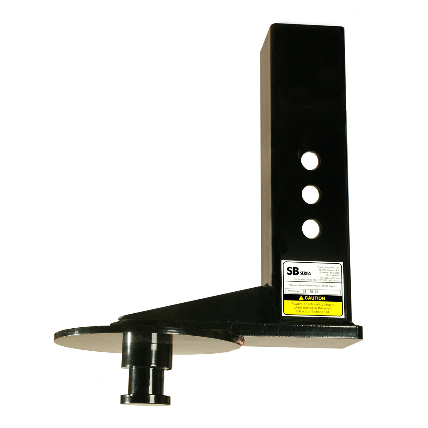 Coupleur sellette 4" et offset 9" (tube carré) - RecreaShop