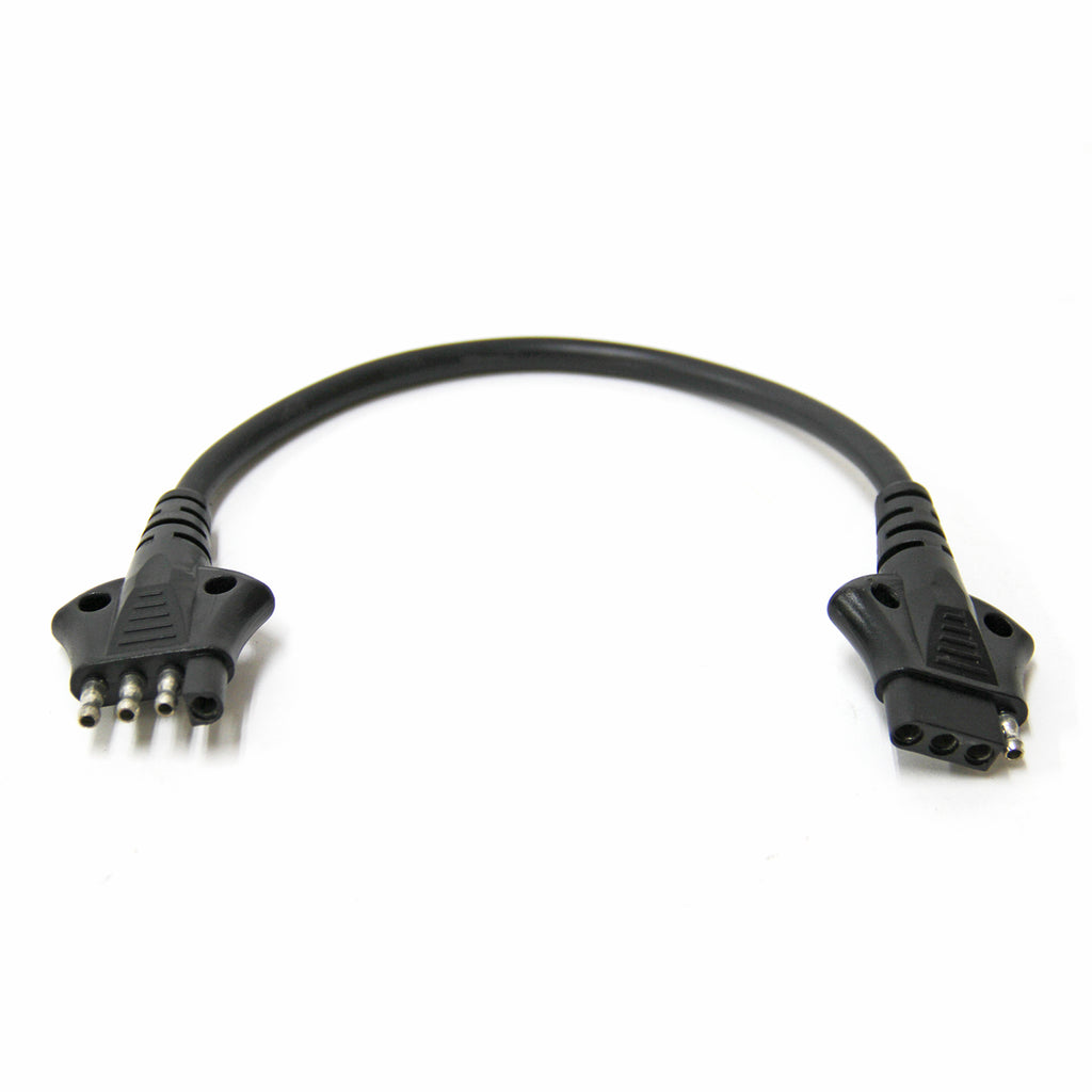 Connecteur plat 4 brins et fil 12" gainé (remorque et auto) SMARTOW - RecreaShop
