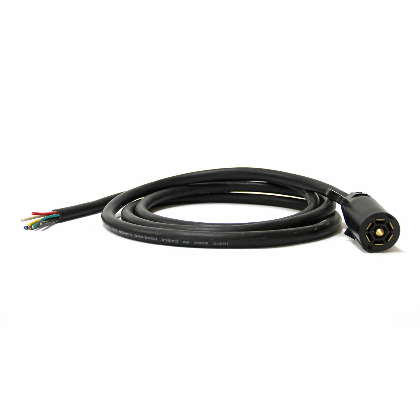 Connecteur 7 brins 2/10 GA, 1/12 GA et 4/14 GA et fil 10' (remorque) SMARTOW - RecreaShop