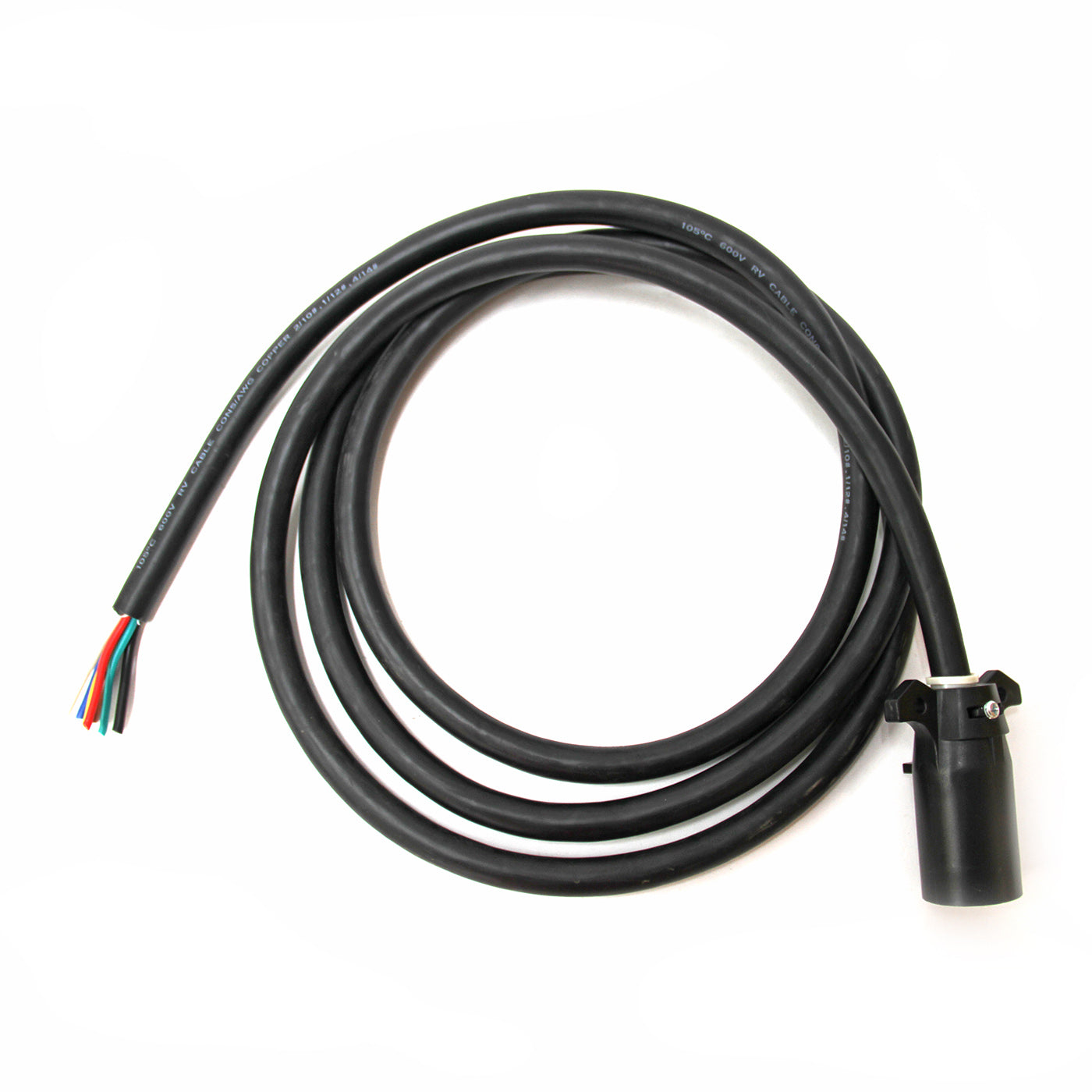 Connecteur 7 brins 2/10 GA, 1/12 GA et 4/14 GA et fil 10' (remorque) SMARTOW - RecreaShop