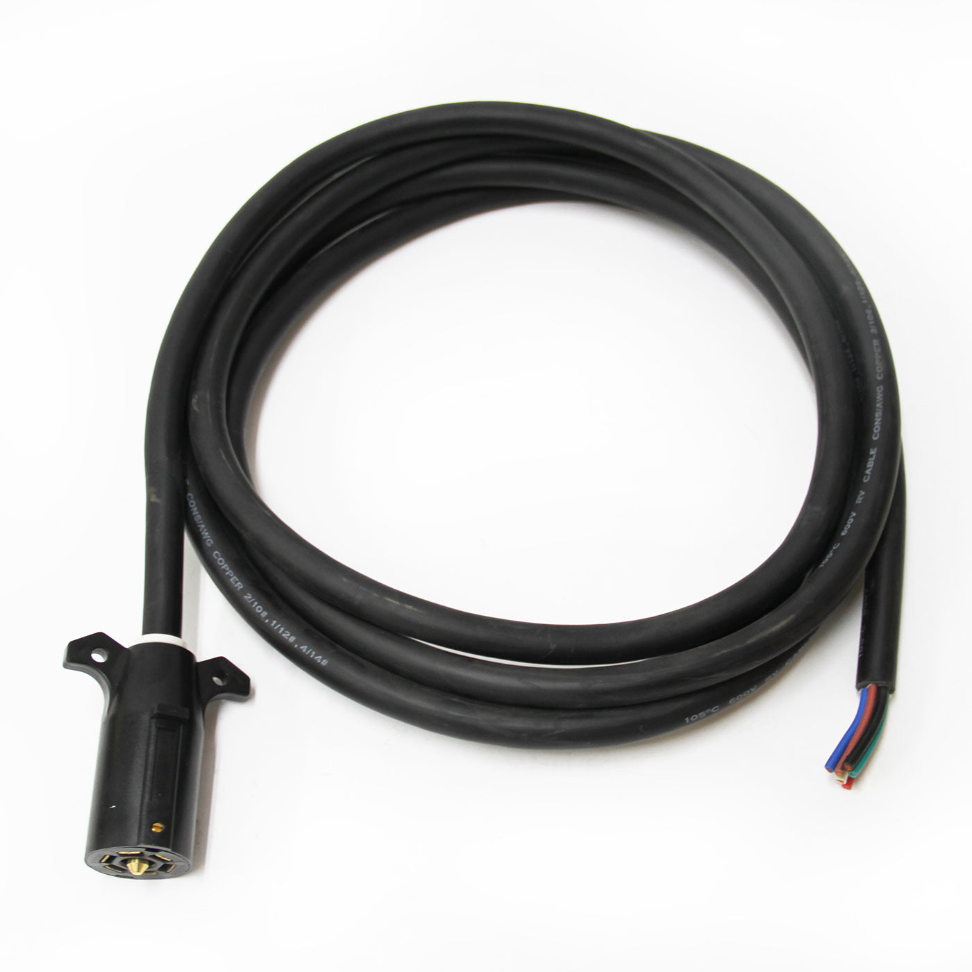 Connecteur 7 brins 2/10 GA, 1/12 GA et 4/14 GA et fil 15' (remorque) SMARTOW - RecreaShop