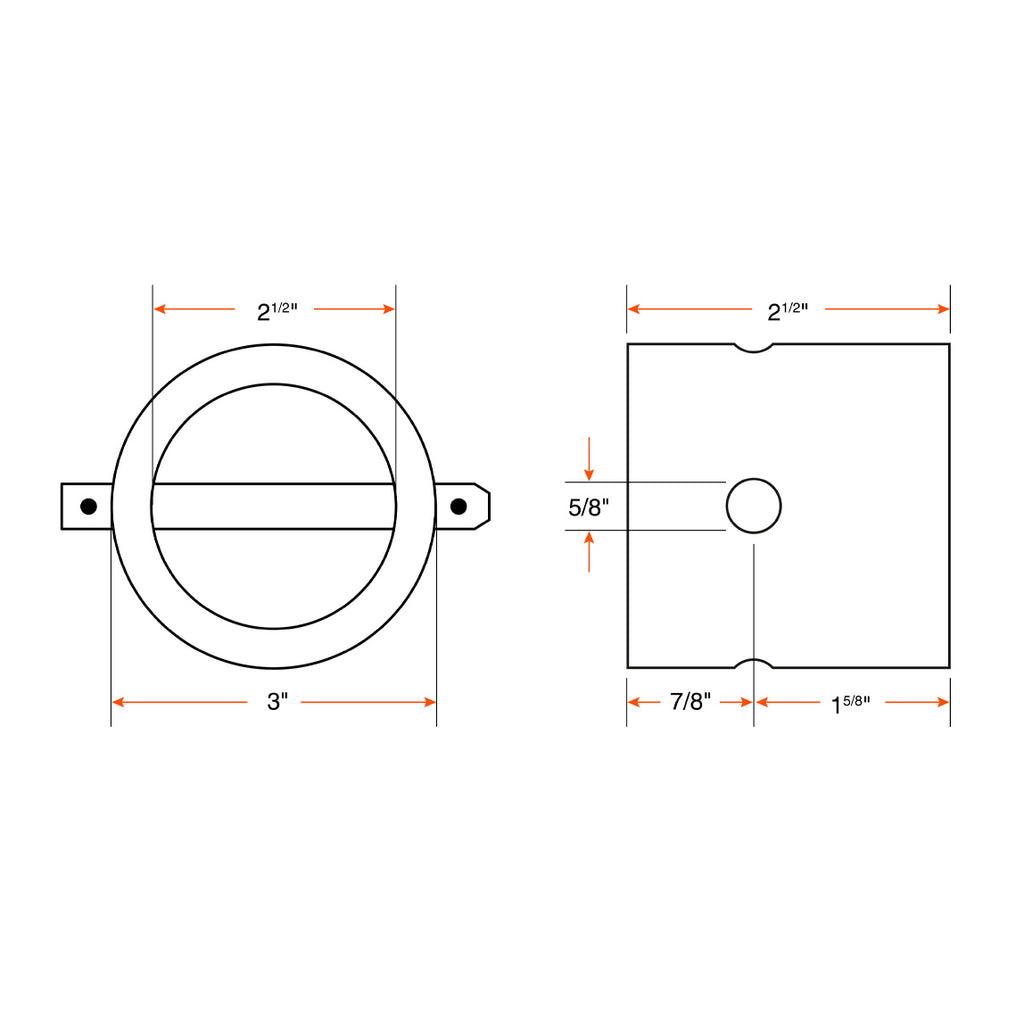 Pivot de montage 3" extérieur pour vérin 7K-8K - RecreaShop