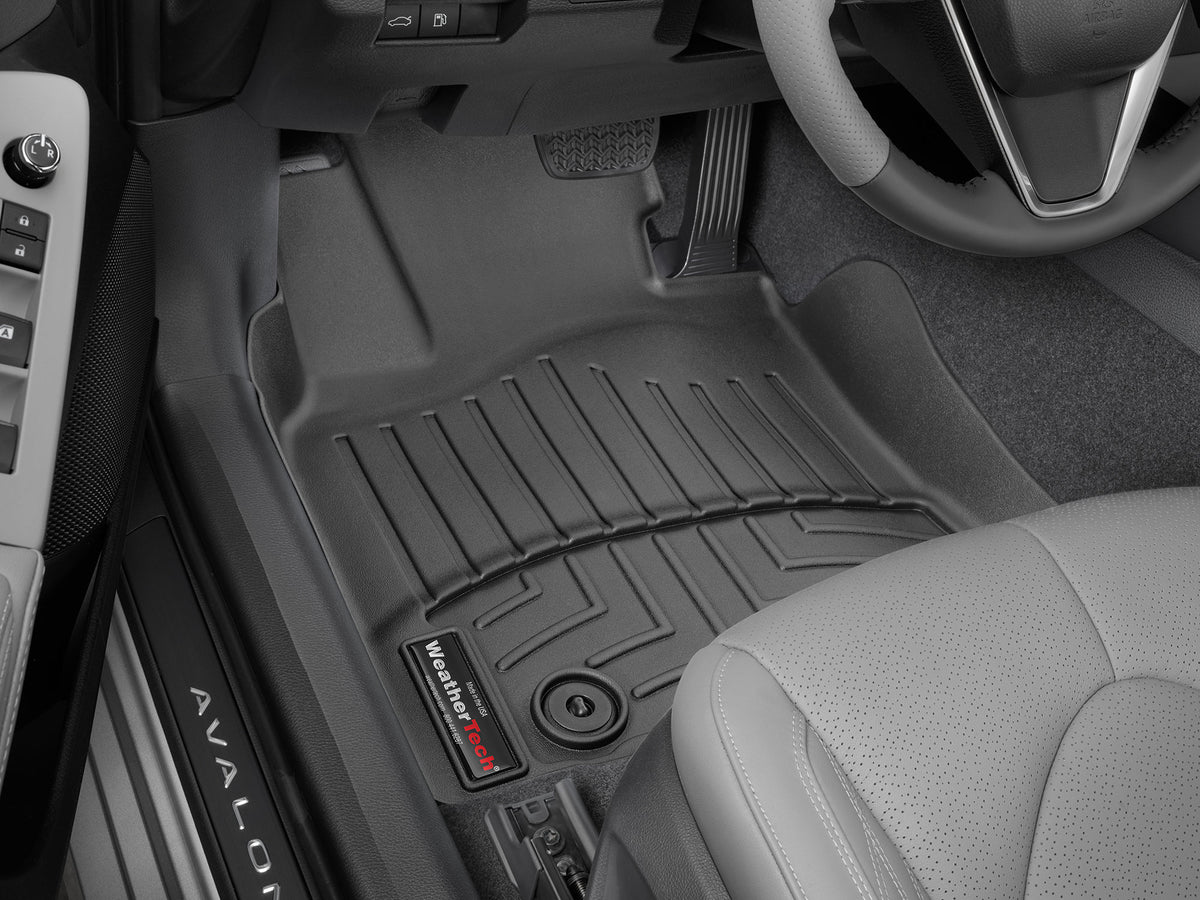 Tapis avant FloorLiner noir WeatherTech Toyota Avalon 2019-2022 / Toyota Avalon Hybrid 2019-2022 (2021-2022 : traction avant seulement) - Récréashop