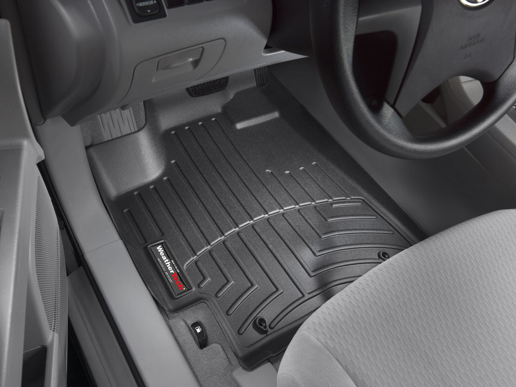 Tapis avant FloorLiner noir WeatherTech Toyota Highlander 2008-2013 (sans hybride seulement) - Récréashop