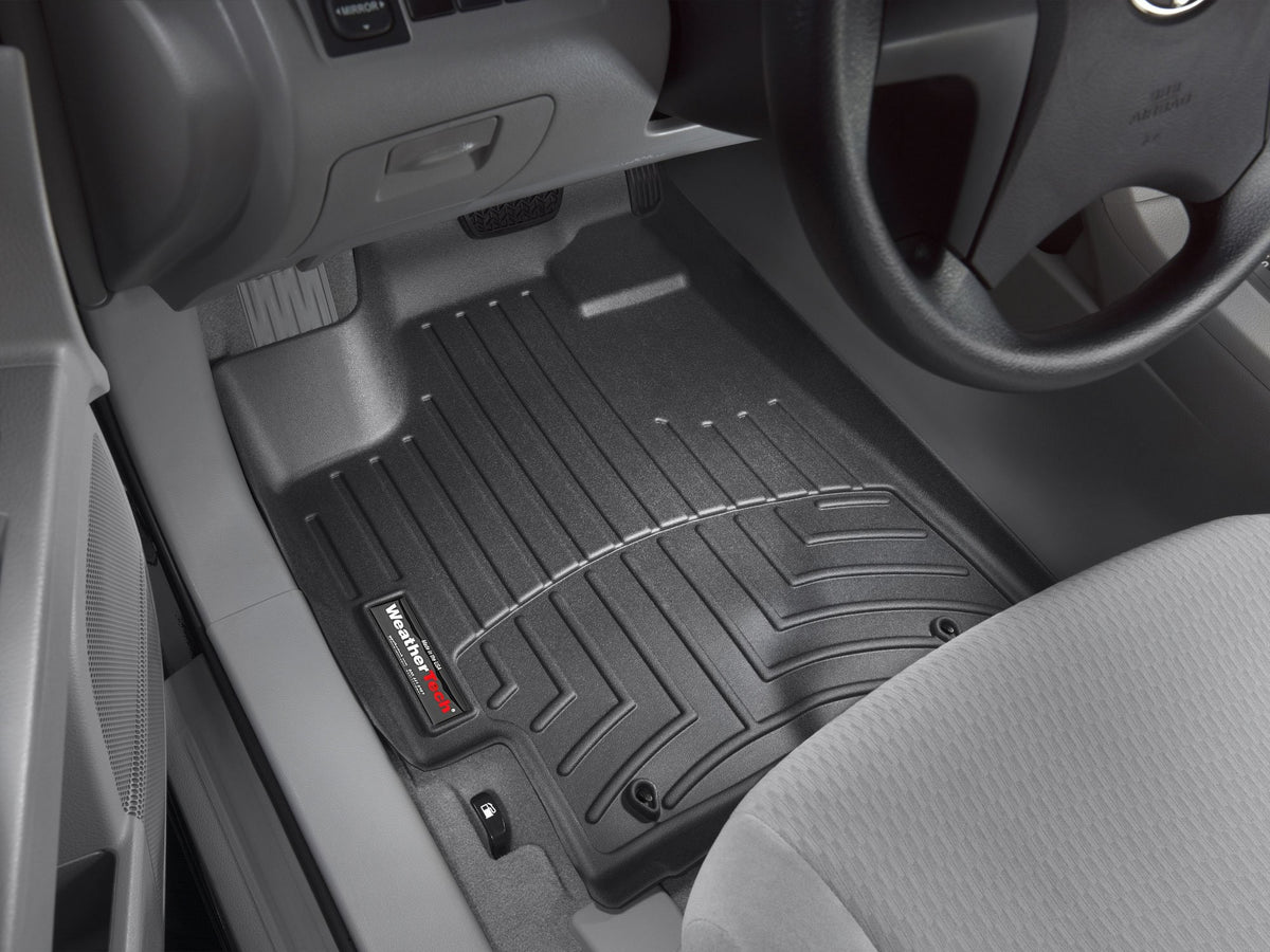 Tapis avant FloorLiner noir WeatherTech Toyota Highlander 2008-2013 (sans hybride seulement) - Récréashop