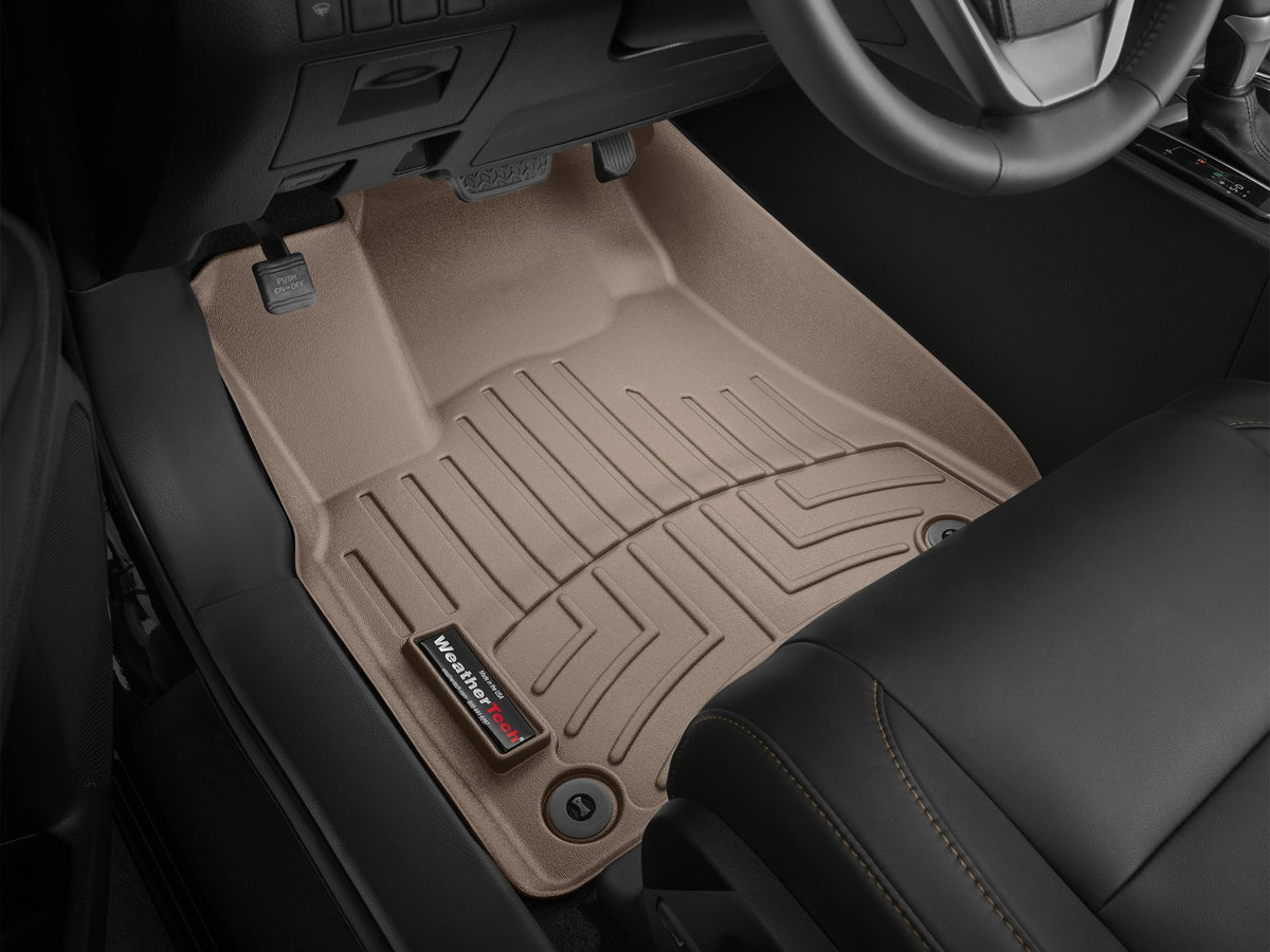 Tapis avant FloorLiner beige WeatherTech Toyota Highlander 2014-2019 - Récréashop