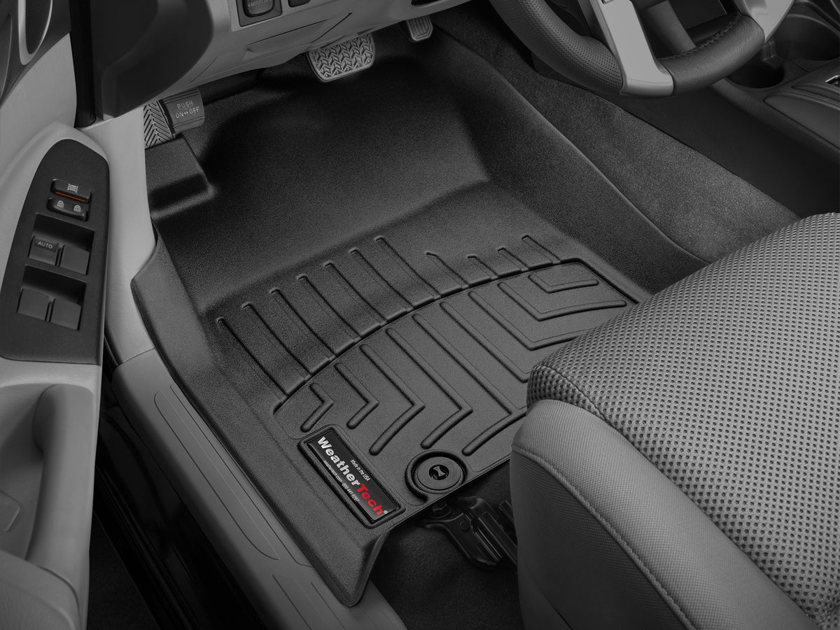Tapis avant FloorLiner noir WeatherTech Toyota Tacoma 2012-2015 (cabine double seulement) - Récréashop