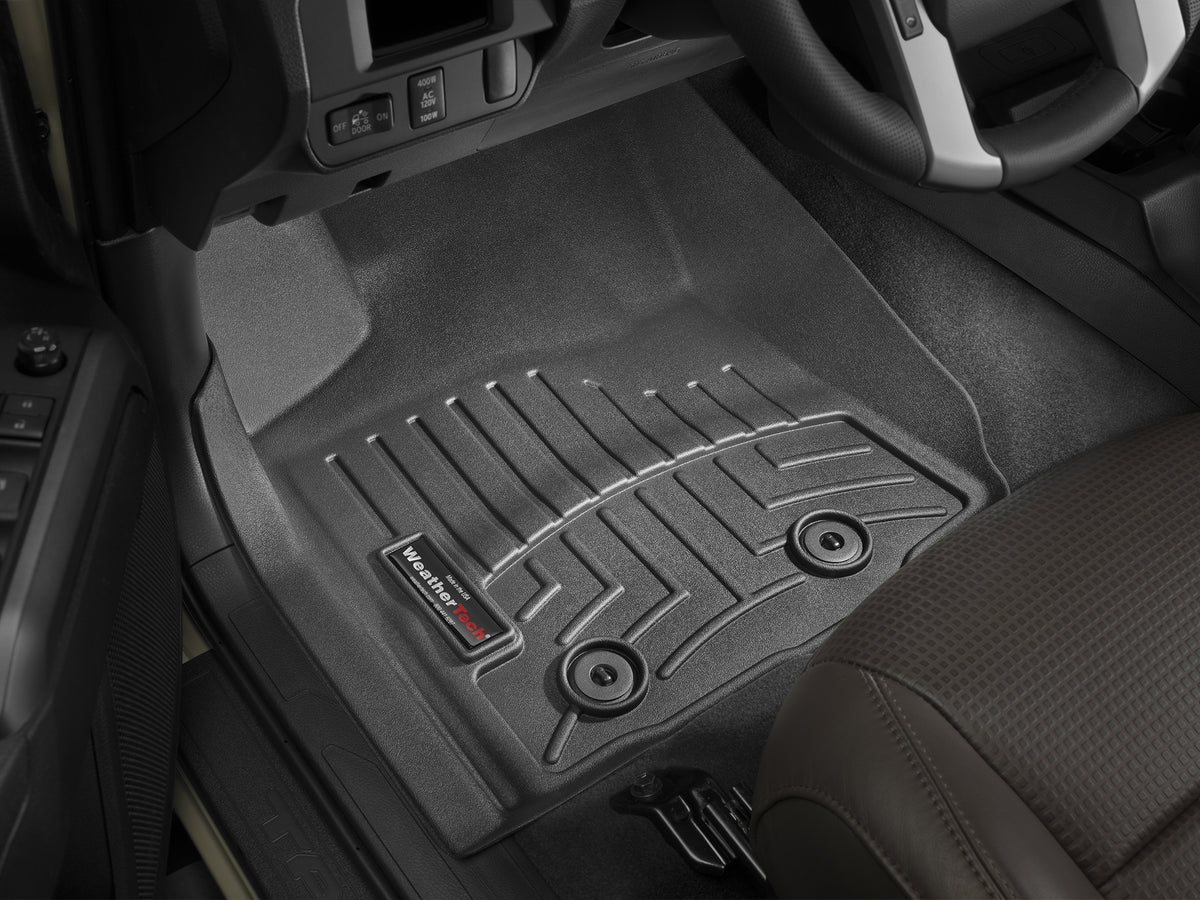 Tapis avant FloorLiner noir WeatherTech Toyota Tacoma 2016-2017 (selon la version, voir compatibilité) - Récréashop