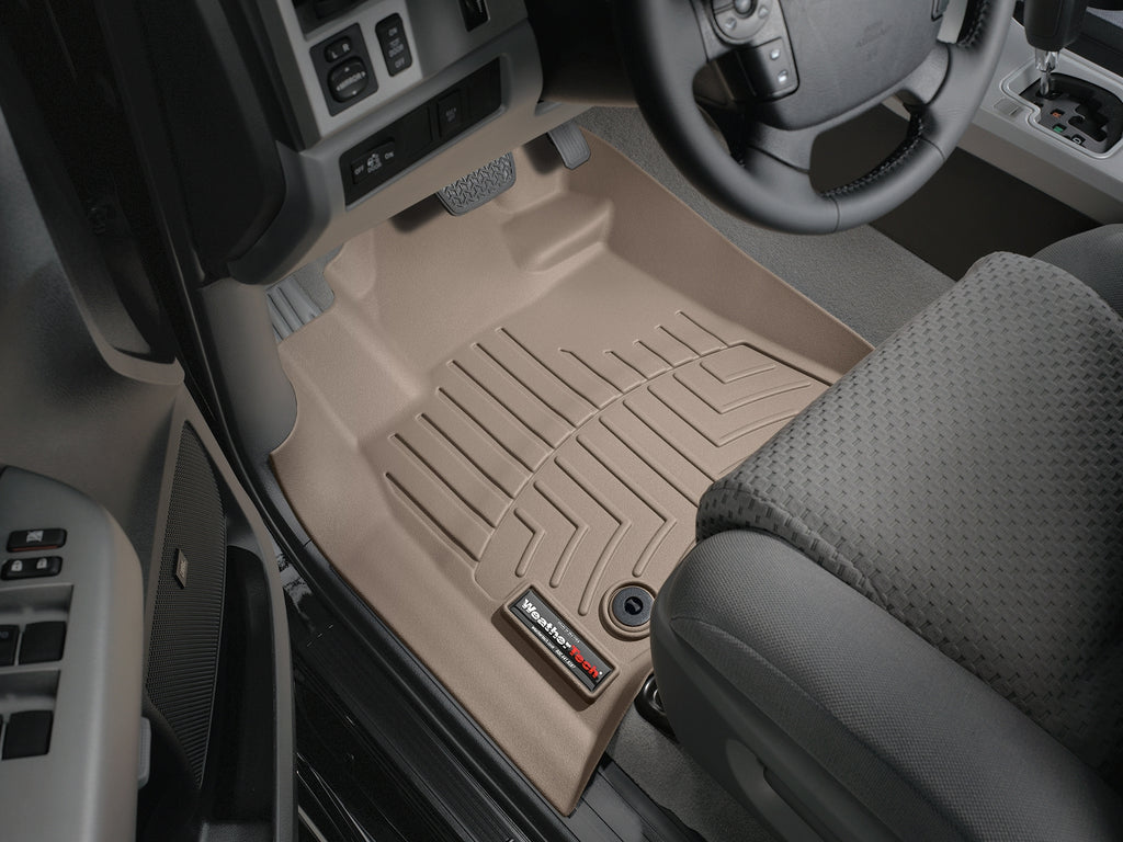 Tapis avant FloorLiner beige WeatherTech Toyota Sequoia 2012-2022 - Récréashop