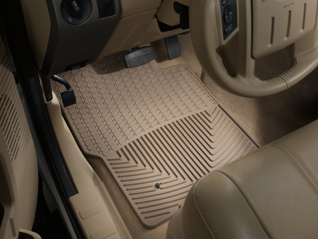 Tapis avant toutes saisons beige WeatherTech Ford F-250/F-350/F-450/F-550 1999-2010 / Ford Excursion 2000-2005 - Récréashop
