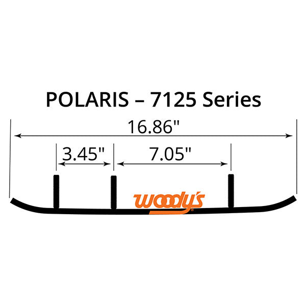 Patin de sentier en carbure Flat-Top Executive Woody's 8" (WPI-7125)
