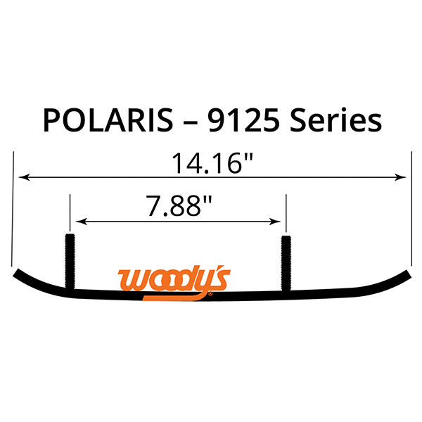 Patin de sentier en carbure Flat-Top Executive Woody's 8" (WPI-9125)