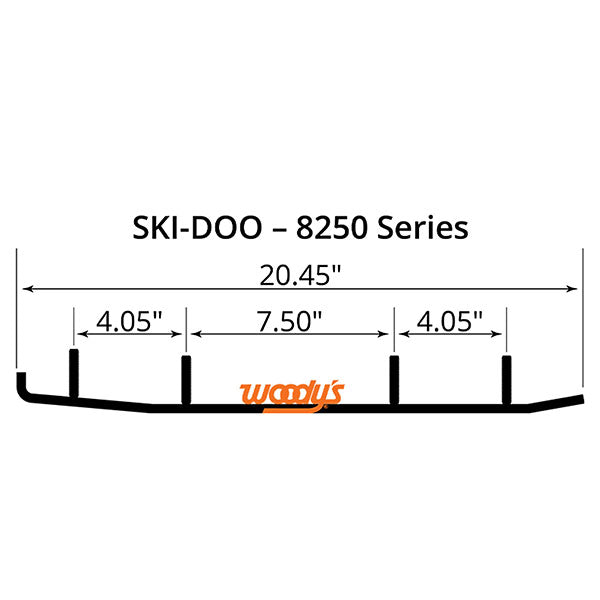Patin de sentier en carbure Flat-Top Executive Woody's 8" (WSD-8250)