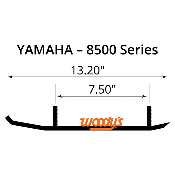 Patin de sentier en carbure Flat-Top Executive Woody's 8" (WYV-8500)