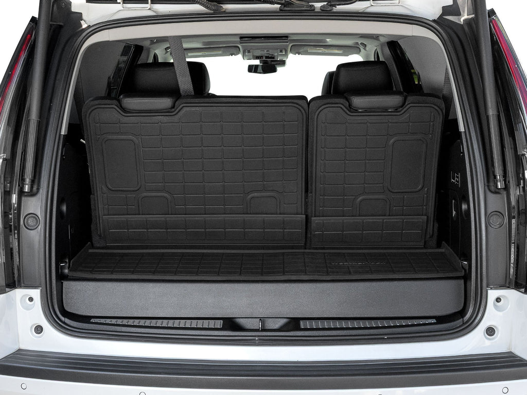 Tapis de coffre Cargo Liner HP avec protège-dossiers derrière la 3e rangée noir WeatherTech Cadillac Escalade 2015-2020 et autres véhicules - Récréashop