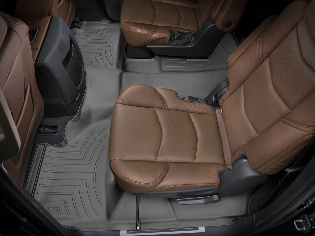 Tapis 2e et 3e rangées FloorLiner noir WeatherTech Cadillac Escalade ESV 2015-2020 (sièges baquets seulement) - Récréashop