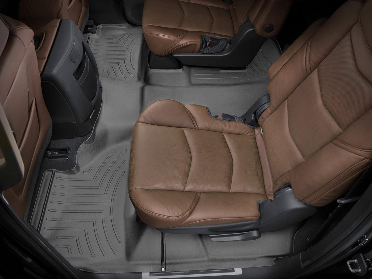 Tapis 2e et 3e rangées FloorLiner noir WeatherTech Cadillac Escalade ESV 2015-2020 (sièges baquets seulement) - Récréashop