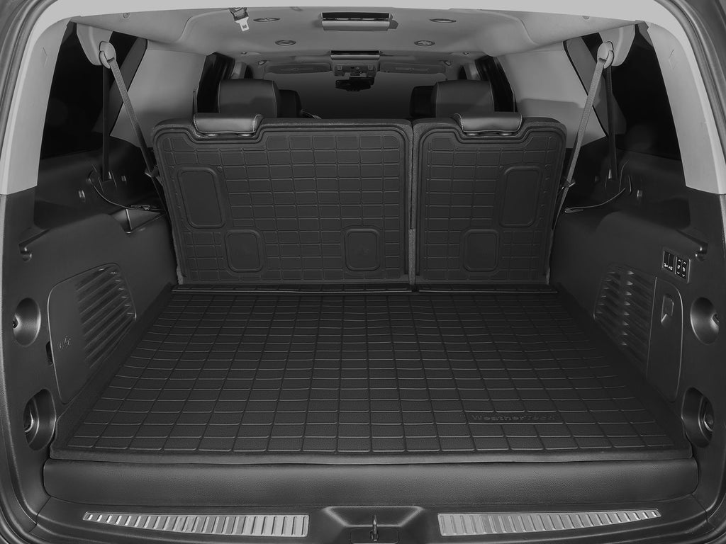 Tapis de coffre Cargo Liner HP avec protège-dossiers derrière la 3e rangée noir WeatherTech Cadillac Escalade ESV 2015-2020 et autres véhicules - Récréashop