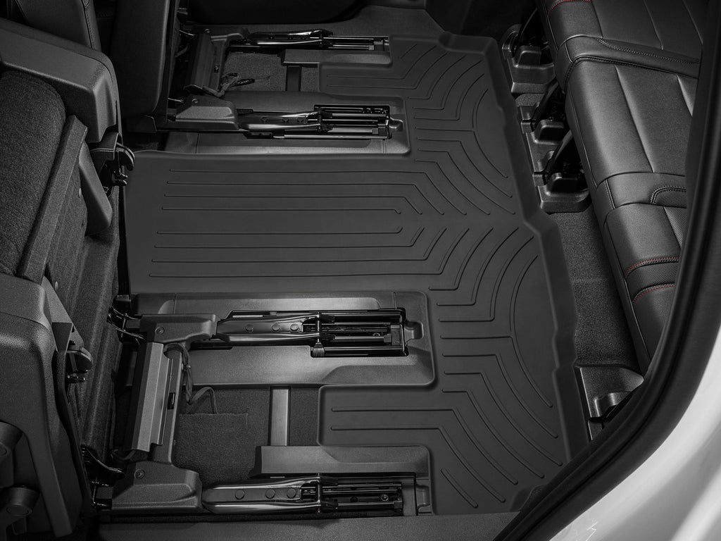 Tapis 3e rangée FloorLiner HP noir WeatherTech Cadillac Escalade ESV 2021-2027 et autres véhicules (sièges baquets seulement) - Récréashop