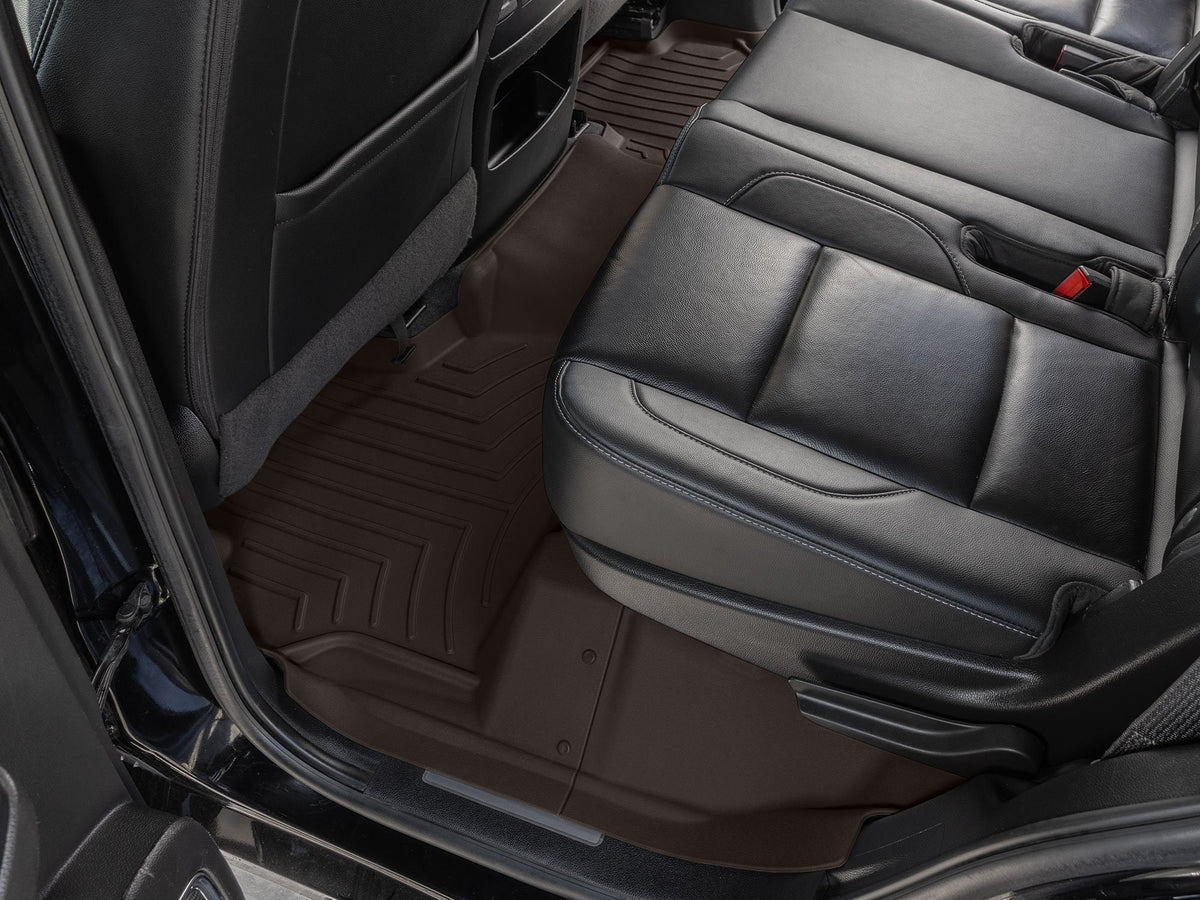 Tapis 2e et 3e rangées FloorLiner HP cacao WeatherTech Chevrolet Tahoe 2015-2020 / GMC Yukon / Yukon Denali 2015-2020 (banquette seulement) - Récréashop
