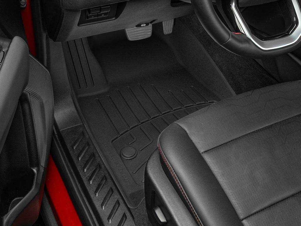 Tapis avant FloorLiner HP noir WeatherTech Chevrolet Colorado 2023-2026 / GMC Canyon 2023-2026 (plancher tapissé seulement) - Récréashop