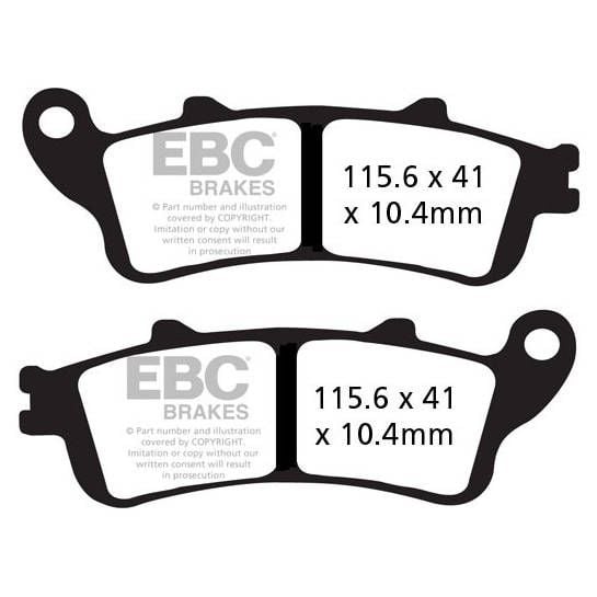 EBC Double-H - Plaquettes de Frein en Métal Fritté - FA261/2HH