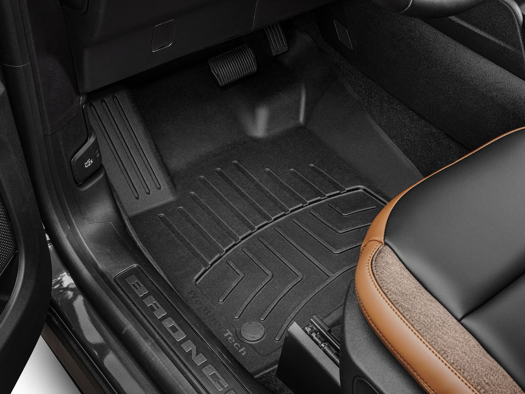 Tapis avant FloorLiner HP noir WeatherTech Ford Bronco Sport 2025-2026 / Ford Maverick 2025-2026 (plancher tapissé seulement) - Récréashop