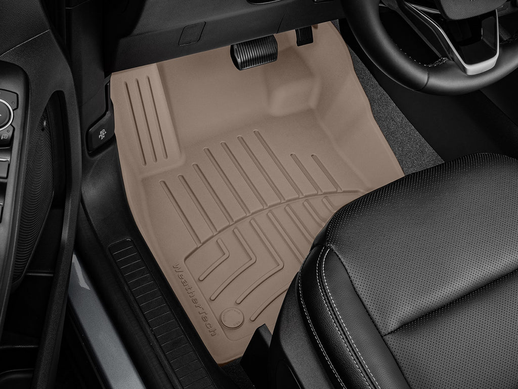 Tapis avant FloorLiner HP beige WeatherTech Ford Escape 2021-2026 (2021 : avec crochets de retenue seulement) - Récréashop