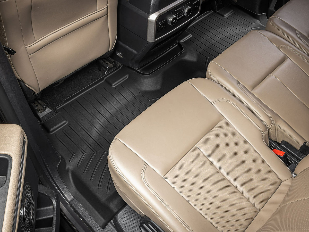 Tapis arrière FloorLiner noir WeatherTech Ford Expedition 2021-2024 / Ford Expedition Max 2021-2024 (5 passagers ou 8 passagers seulement) - Récréashop