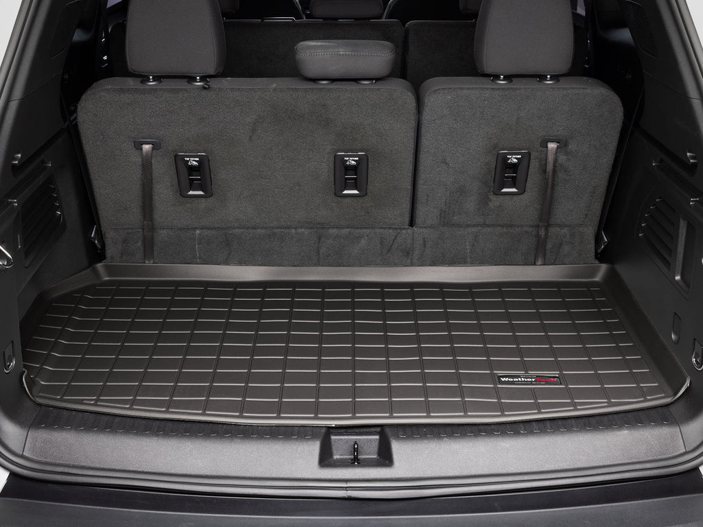 Tapis de coffre Cargo Liner derrière la 3e rangée noir WeatherTech Chevrolet Traverse 2024-2027 et autres véhi - Récréashop