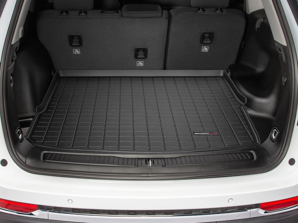 Tapis de coffre Cargo Liner derrière la 2e rangée noir WeatherTech Jeep Grand Cherokee 2022-2027 / Jeep Grand Cherokee 4xe 2022-2025 (WL, Plastic 2022, Plastic 2023-2027) - Récréashop