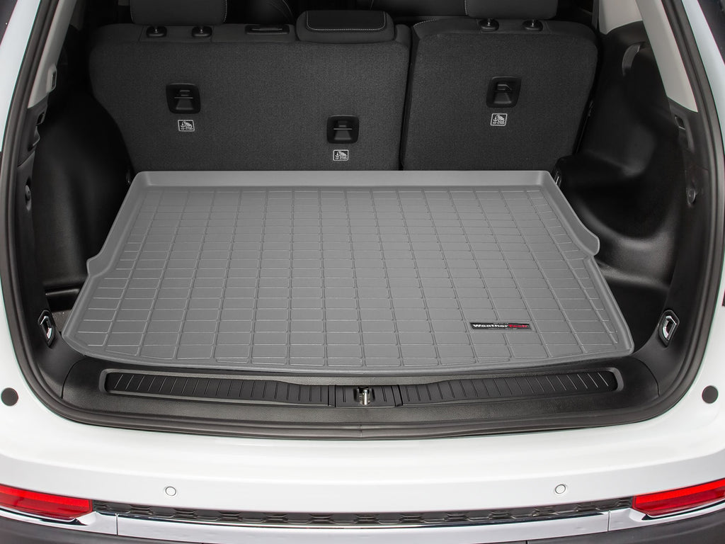 Tapis de coffre Cargo Liner derrière la 2e rangée gris WeatherTech Jeep Grand Cherokee 2022-2027 / Jeep Grand Cherokee 4xe 2022-2025 (WL, Plastic 2022, Plastic 2023-2027) - Récréashop