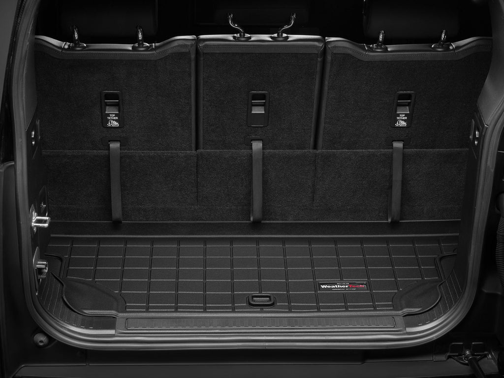 Tapis de coffre Cargo Liner derrière la 3e rangée noir WeatherTech Land Rover Defender 130 2023-2026 - Récréashop