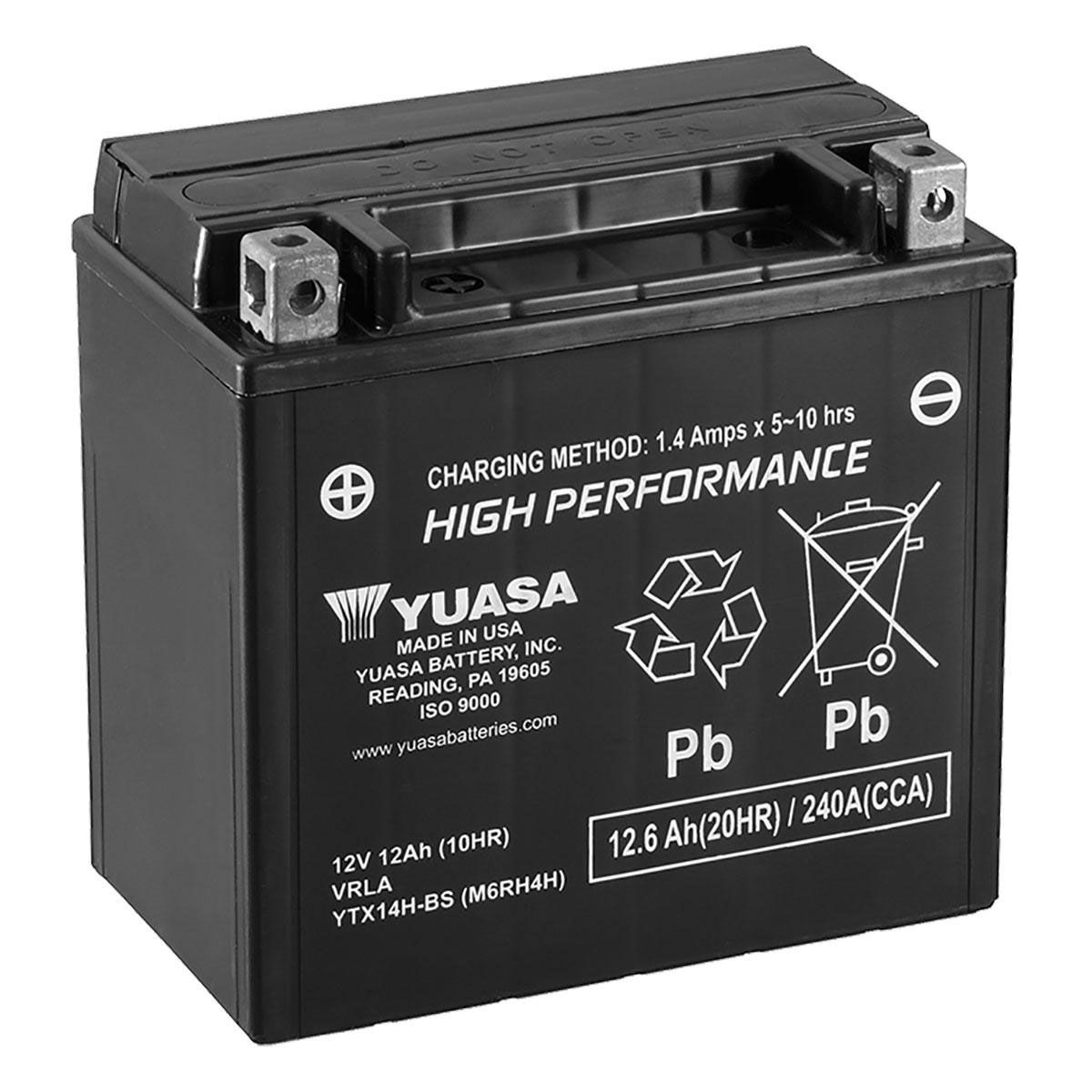 Yuasa Batterie AGM Haute Performance 12 Volts - YUAM6RH4H - Récréashop
