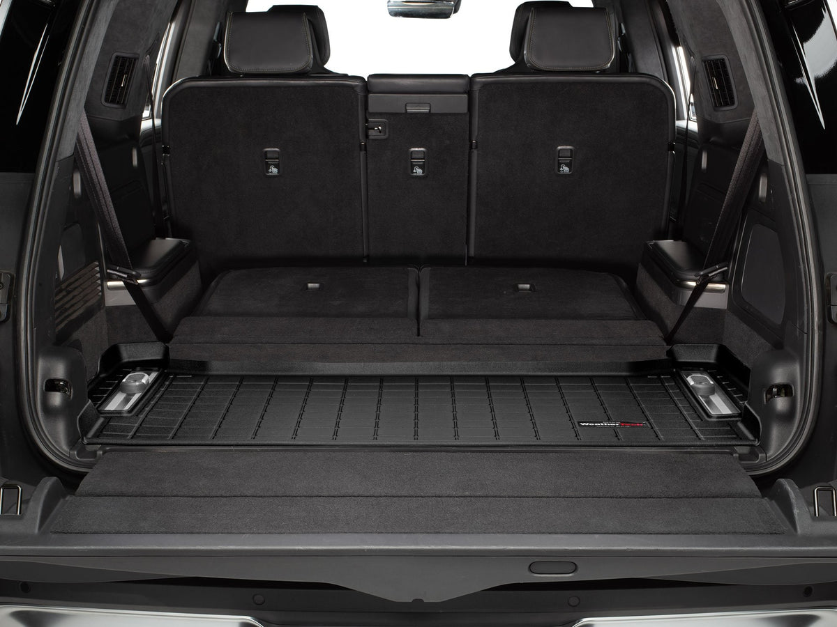 Tapis de coffre Cargo Liner derrière la 3e rangée noir WeatherTech Rivian R1S 2022-2025 - Récréashop
