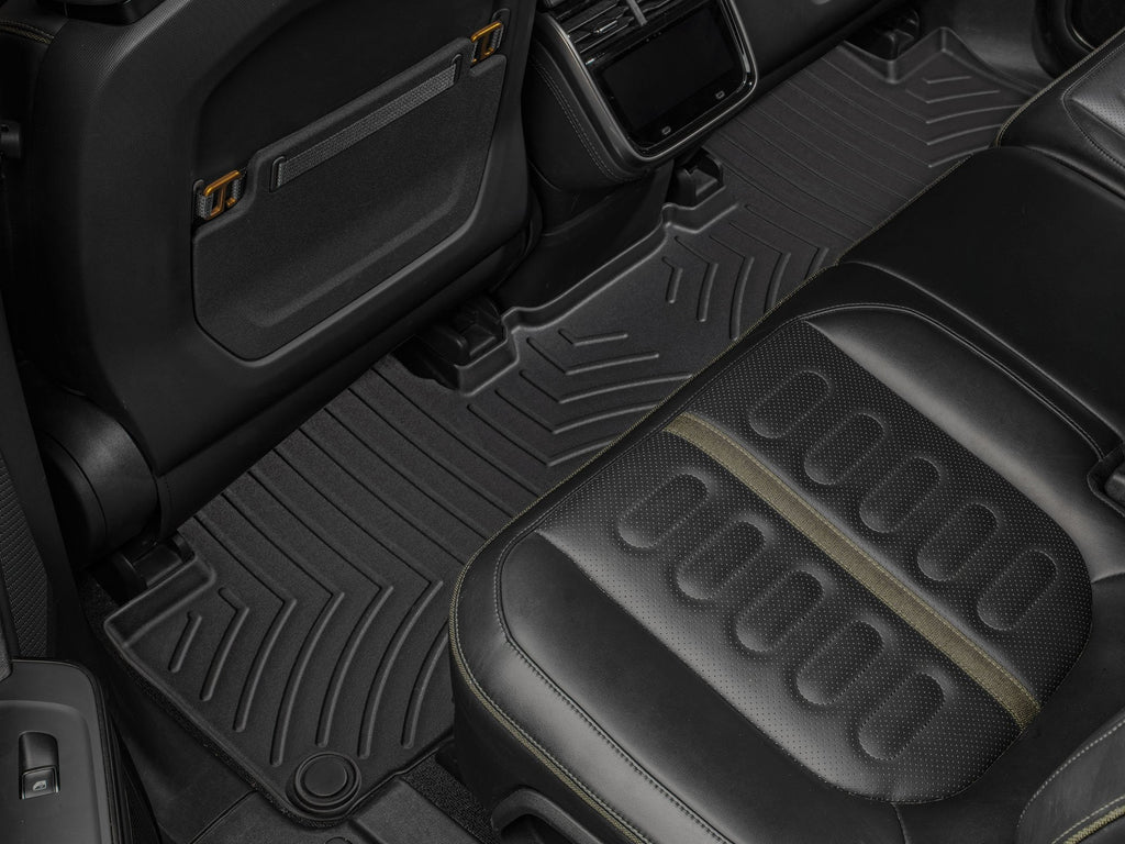 Tapis arrière FloorLiner noir WeatherTech Rivian R1S 2022-2025 - Récréashop
