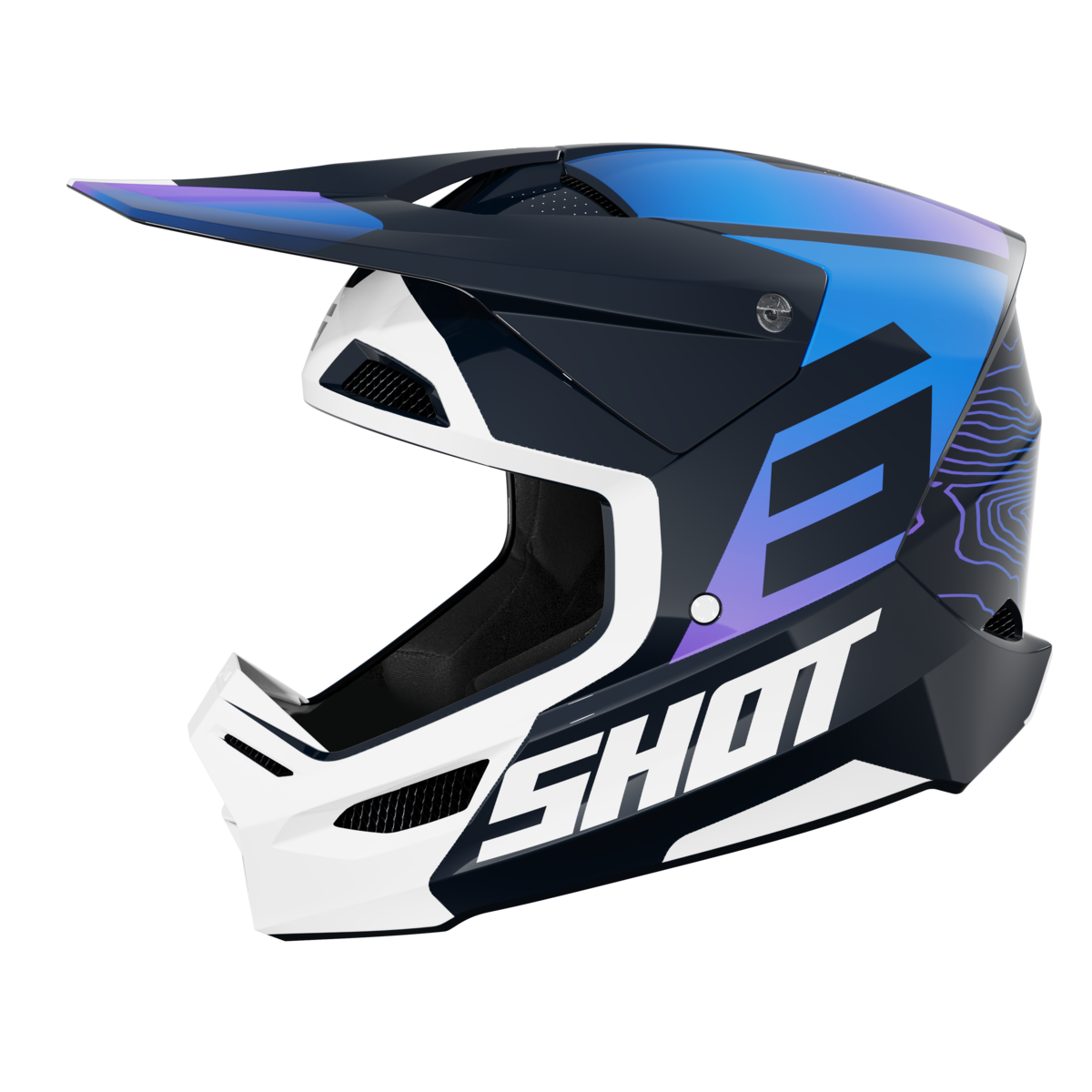 SHOT Furious Apex Glossy Blue - RecreaShop