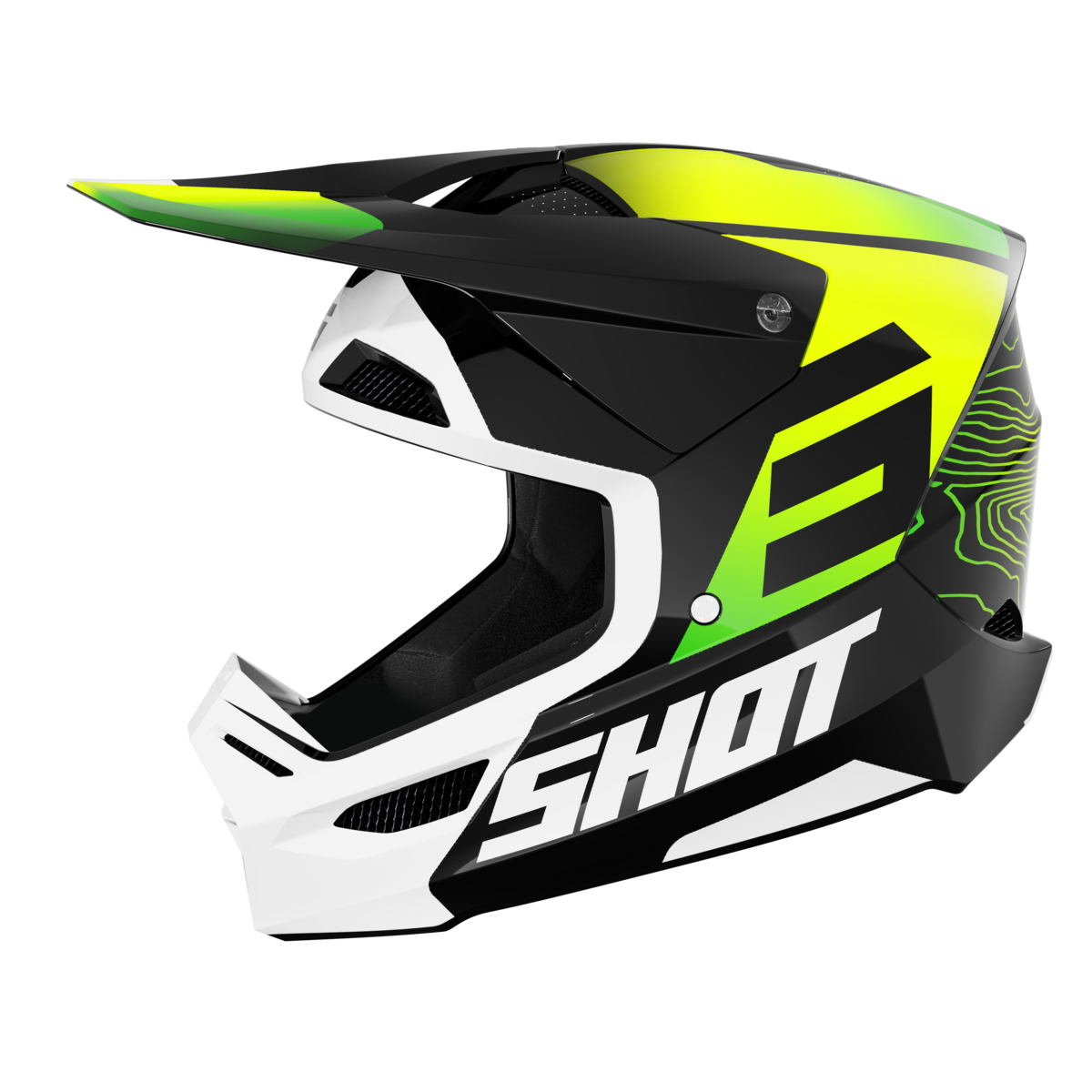 SHOT Furious Apex Glossy Neon Yel - RecreaShop