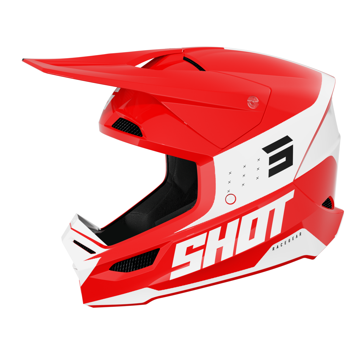 SHOT Furious League Red Glossy - Récréashop